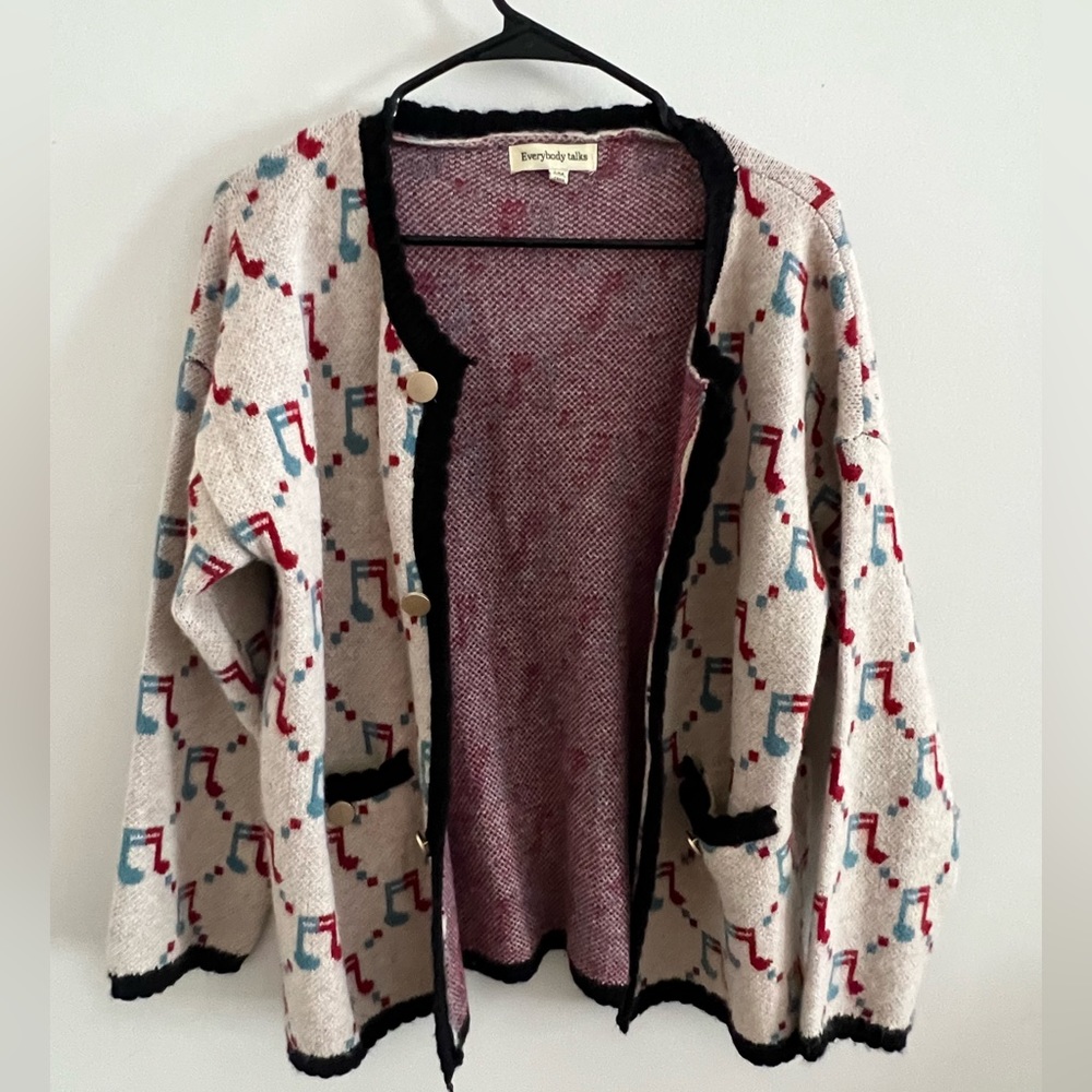 music note sweater